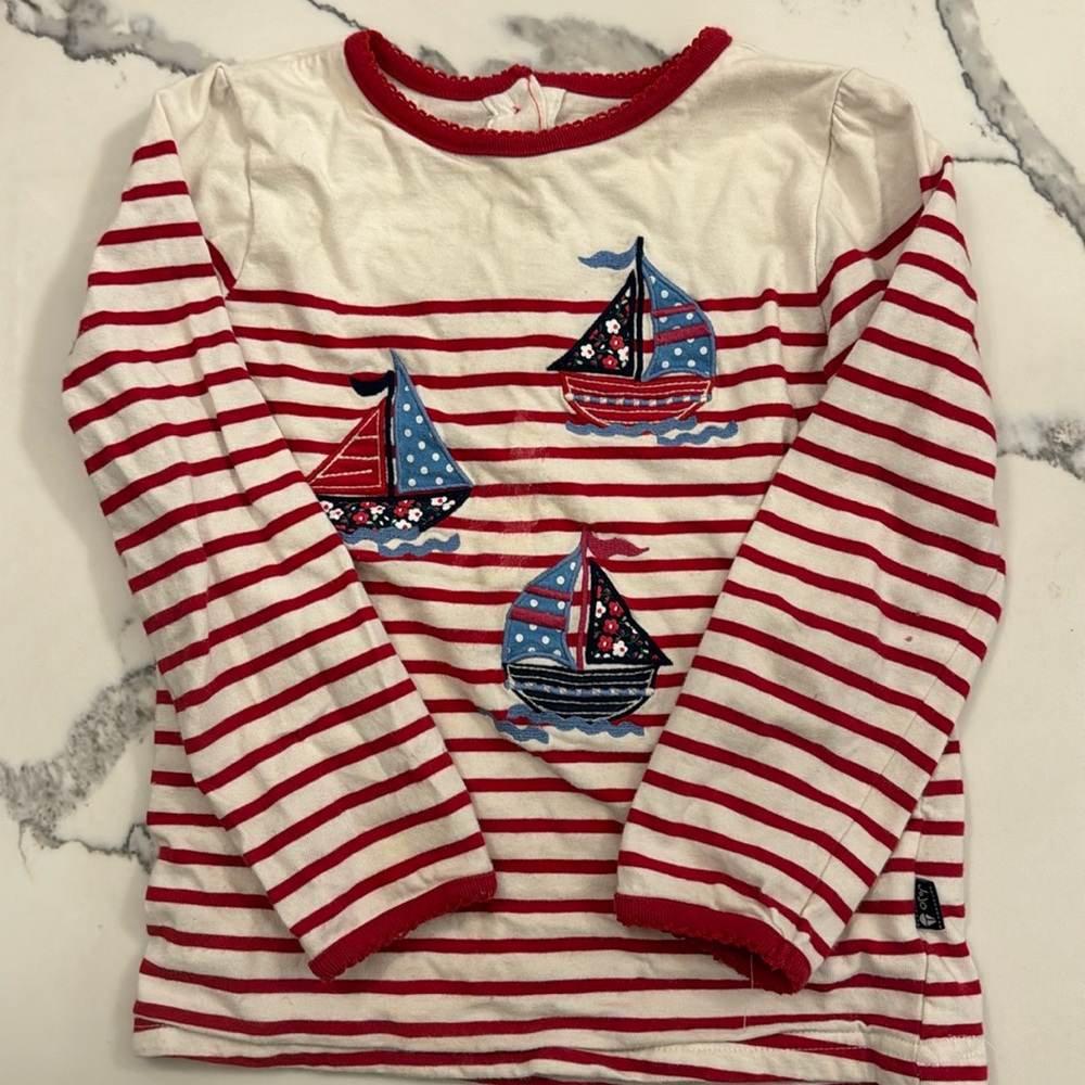 Sailboat appliqué shirt